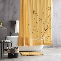 Discount Bouclair Mustard Braided Bath Mat