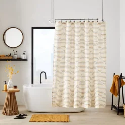 Discount Bouclair Mustard Braided Bath Mat