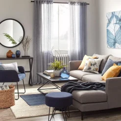 Clearance Bouclair Natural Fiber Oval Storage Basket