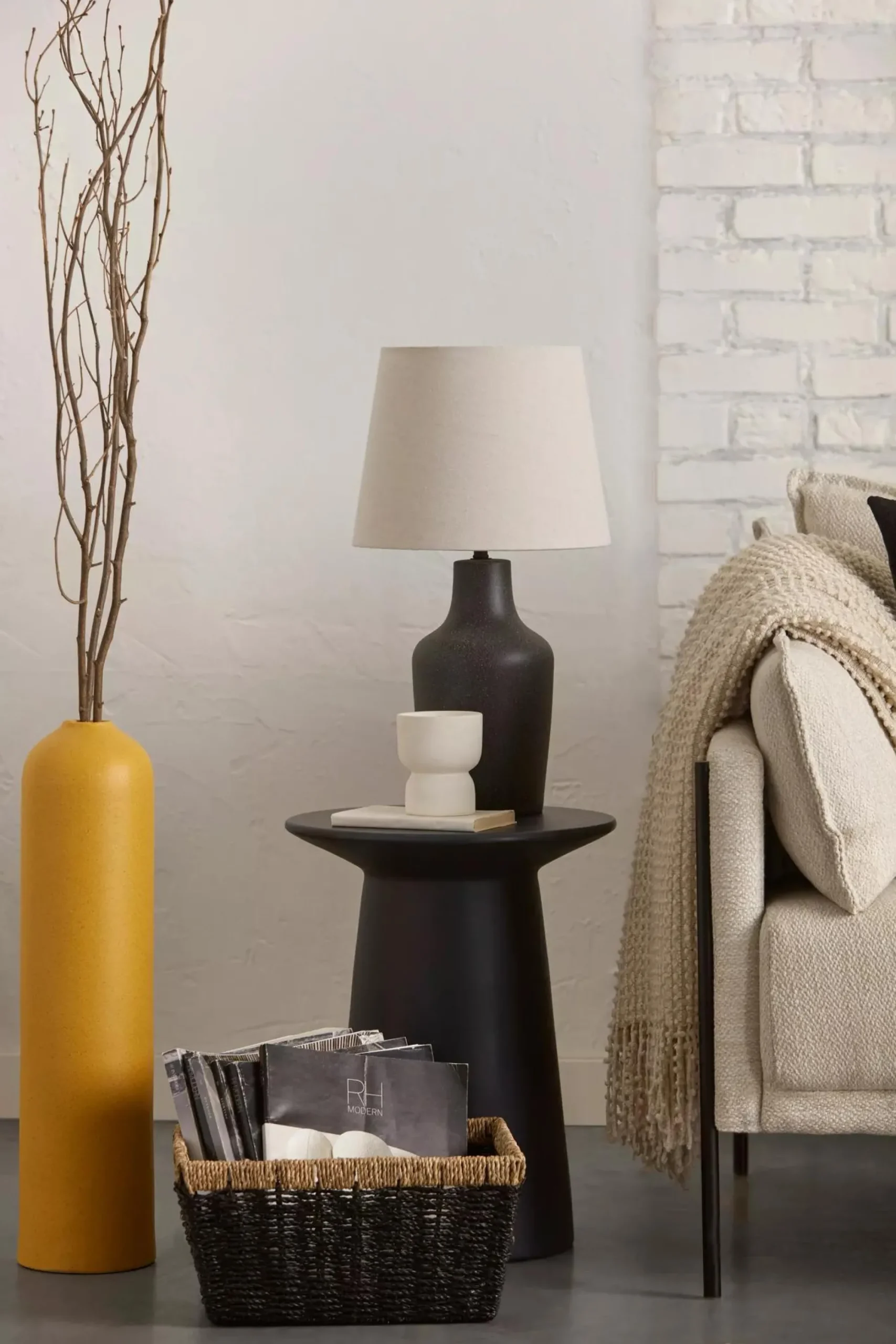 Online Bouclair Natural Fiber Storage Basket