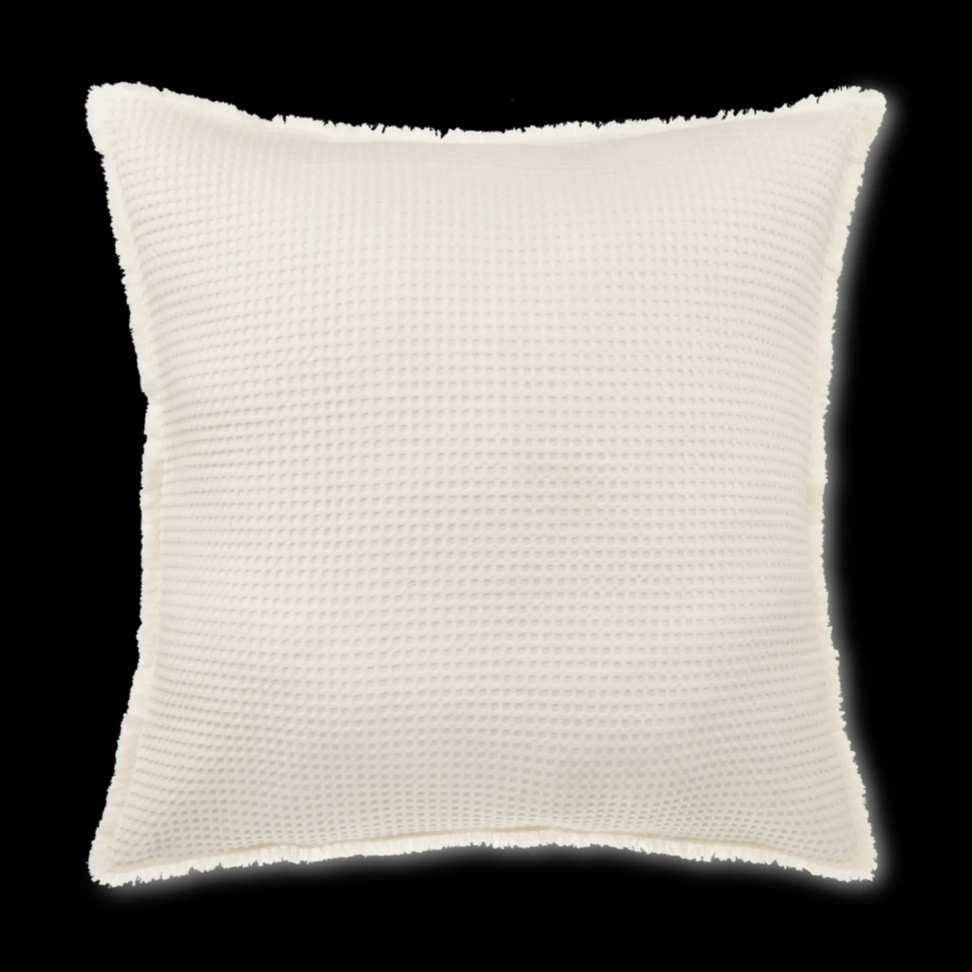 Clearance Bouclair Natural Kristia Decorative Waffle Pillow