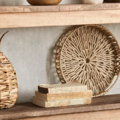 Outlet Bouclair Natural Round Woven Tray