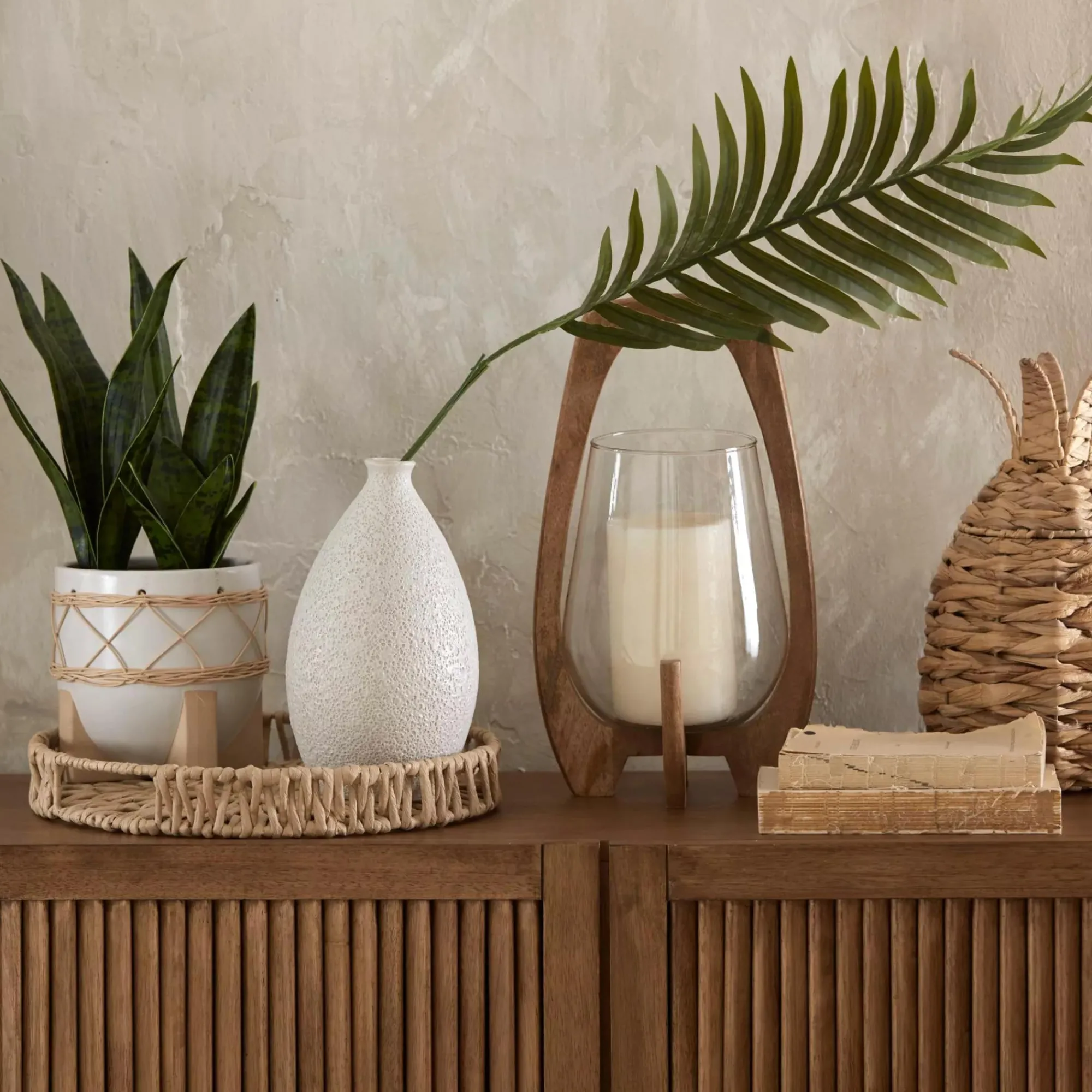 Outlet Bouclair Natural Round Woven Tray