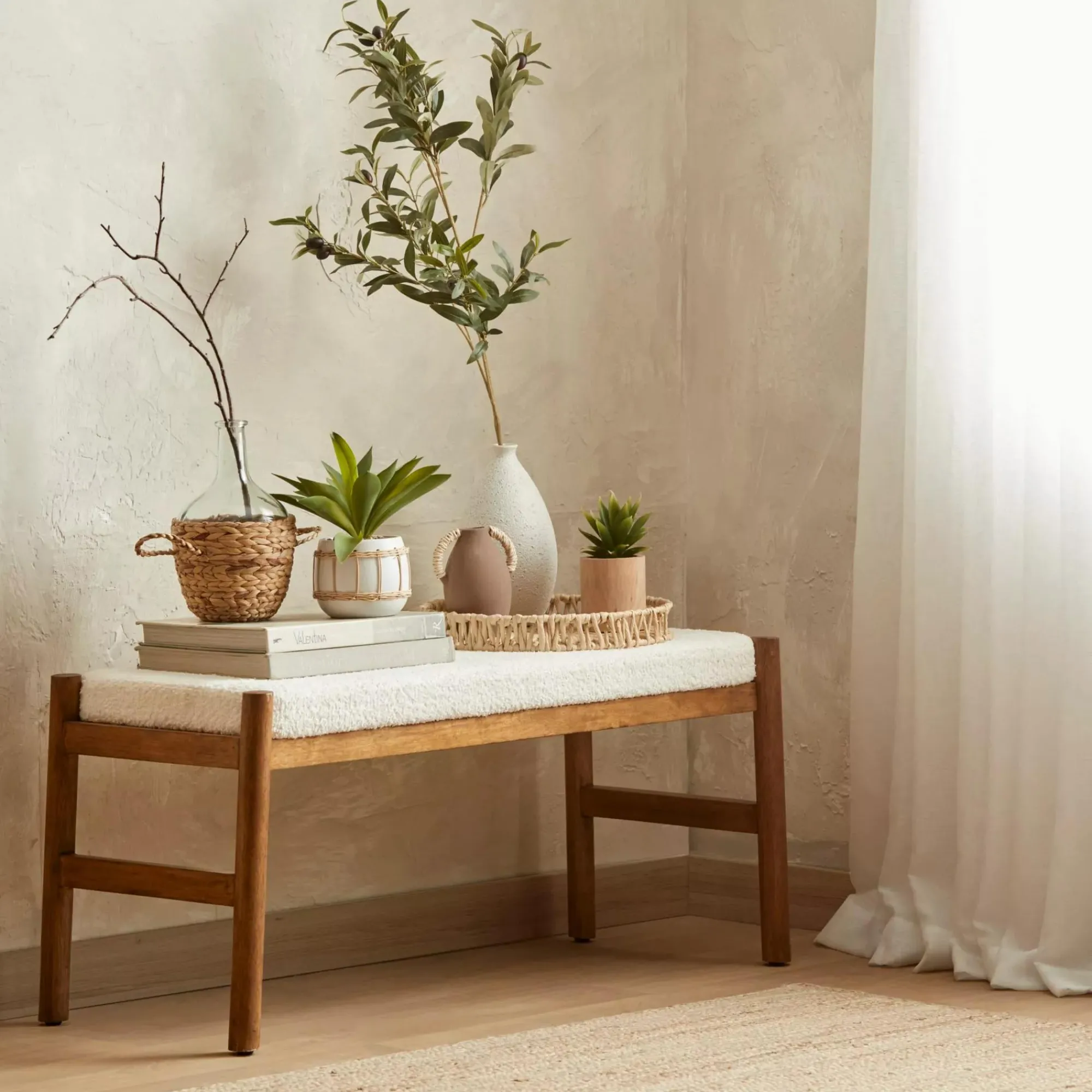 Outlet Bouclair Natural Round Woven Tray