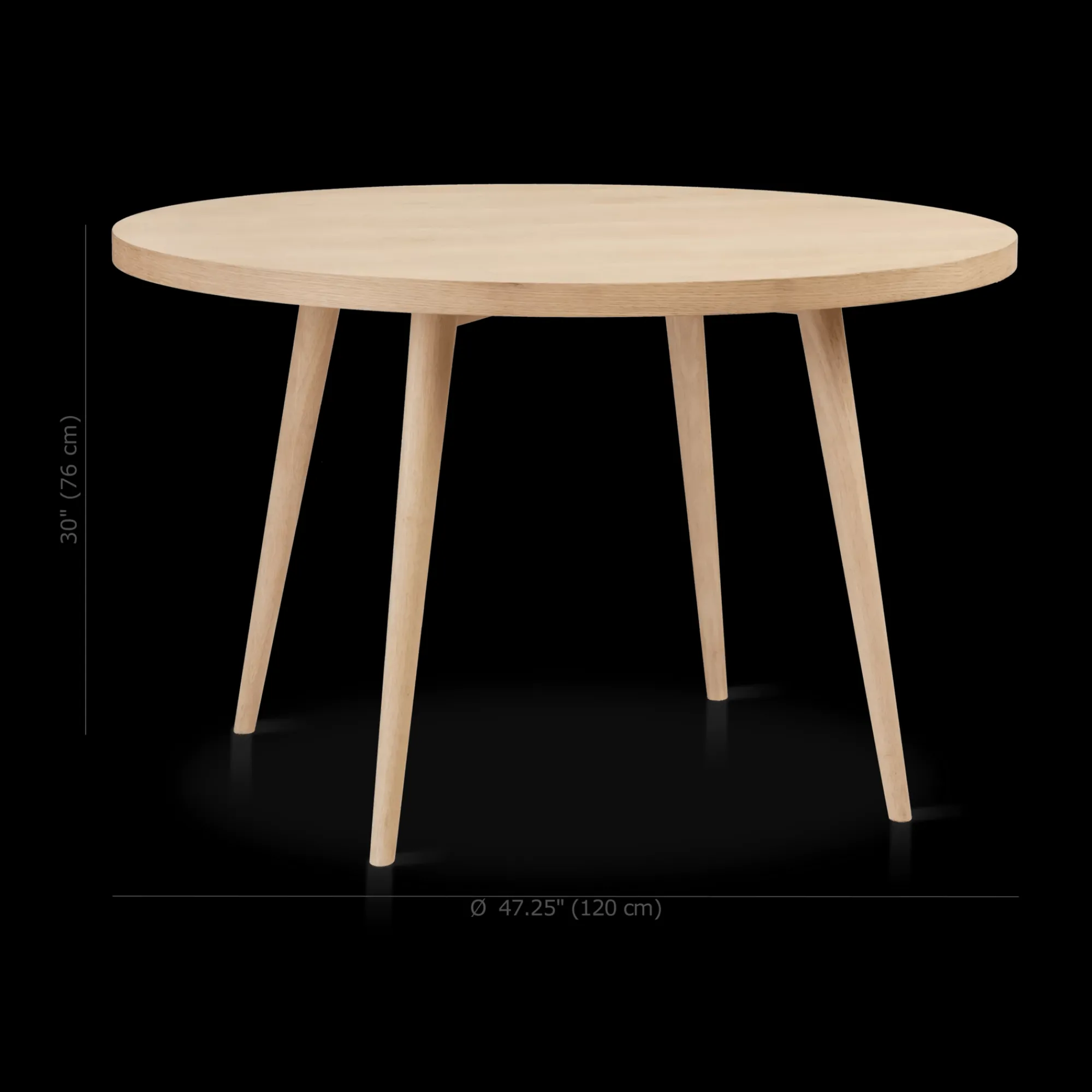Discount Bouclair Natural Wood Round Dining Table
