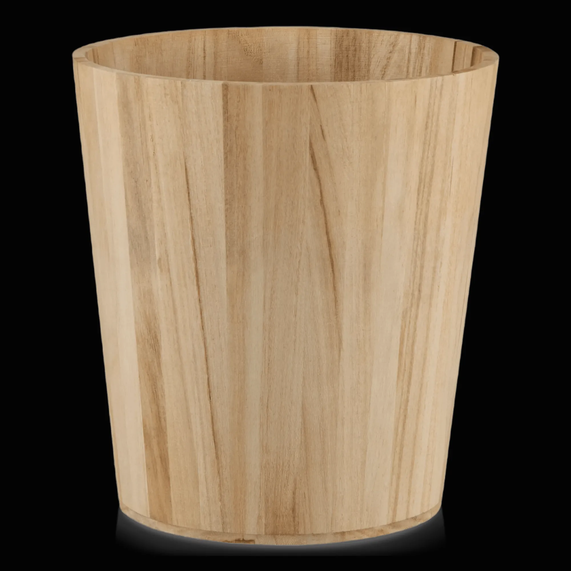 Discount Bouclair Natural Wood Waste Bin