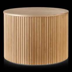 Discount Bouclair Nesting Coffee Table - Black Metal and Natural Wood