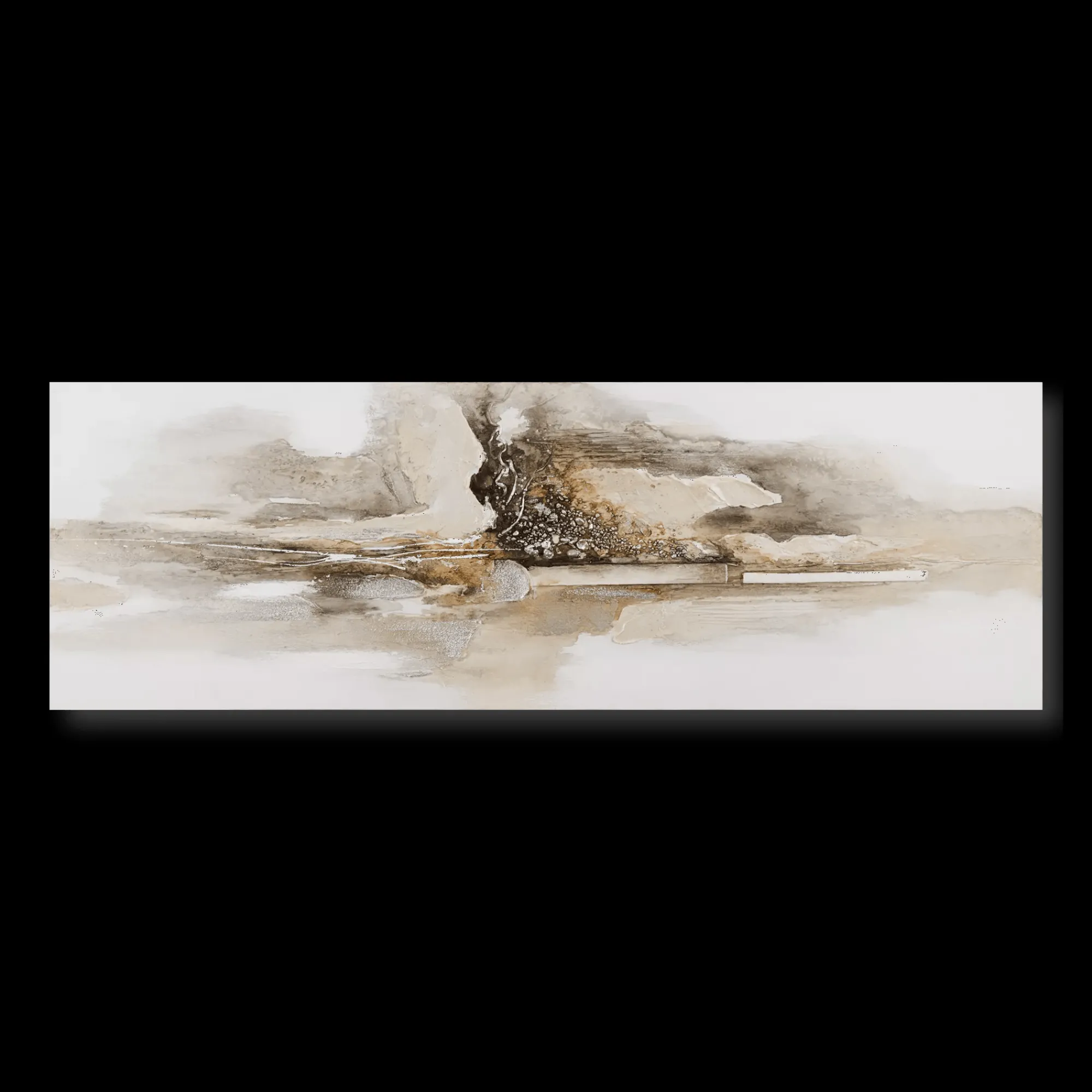 Online Bouclair Neutral Beige Oil Painting Canvas