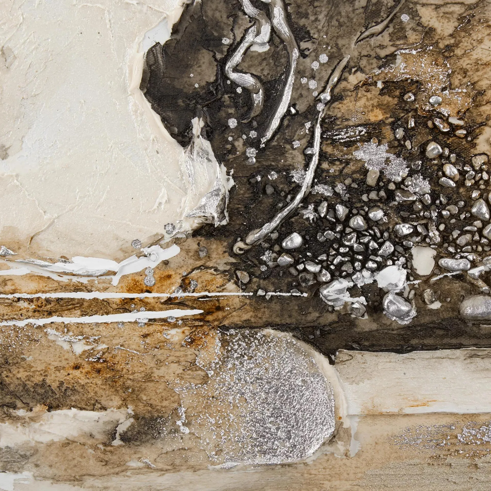 Online Bouclair Neutral Beige Oil Painting Canvas