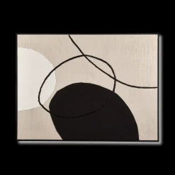 Bouclair Neutral Oval Abstract Painted Canvas