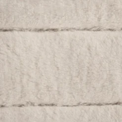 Best Bouclair Oatmeal Cougar Faux Fur Throw