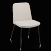 Online Bouclair Oatmeal Fabric and Metal Dining Chair