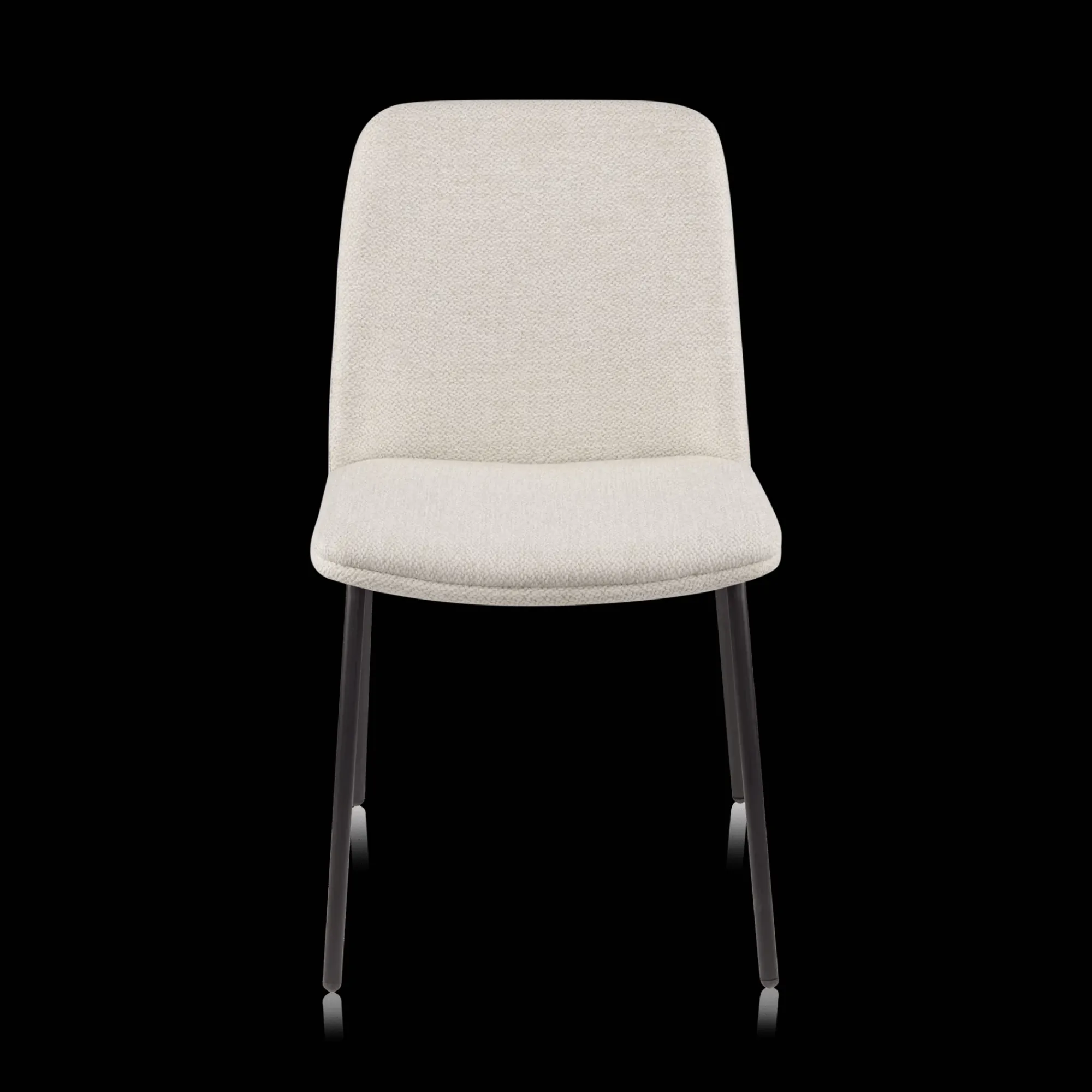 Online Bouclair Oatmeal Fabric and Metal Dining Chair