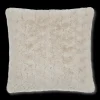 Bouclair Oatmeal Sheep Faux Fur Throw Pillow