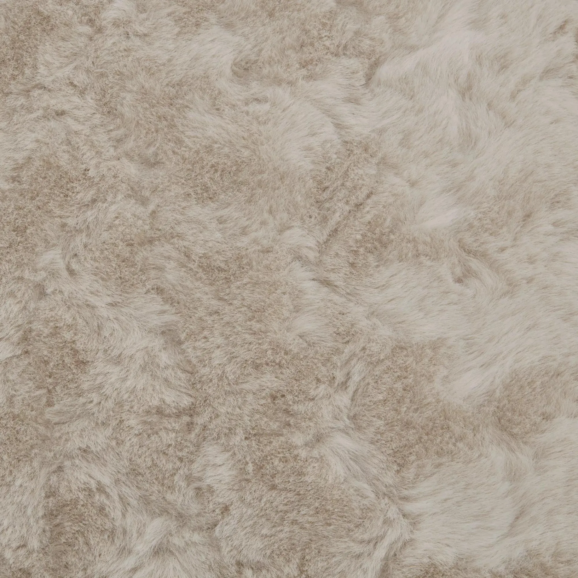 Bouclair Oatmeal Sheep Faux Fur Throw Pillow