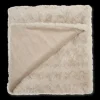 Discount Bouclair Oatmeal Sheep Faux Fur Throw