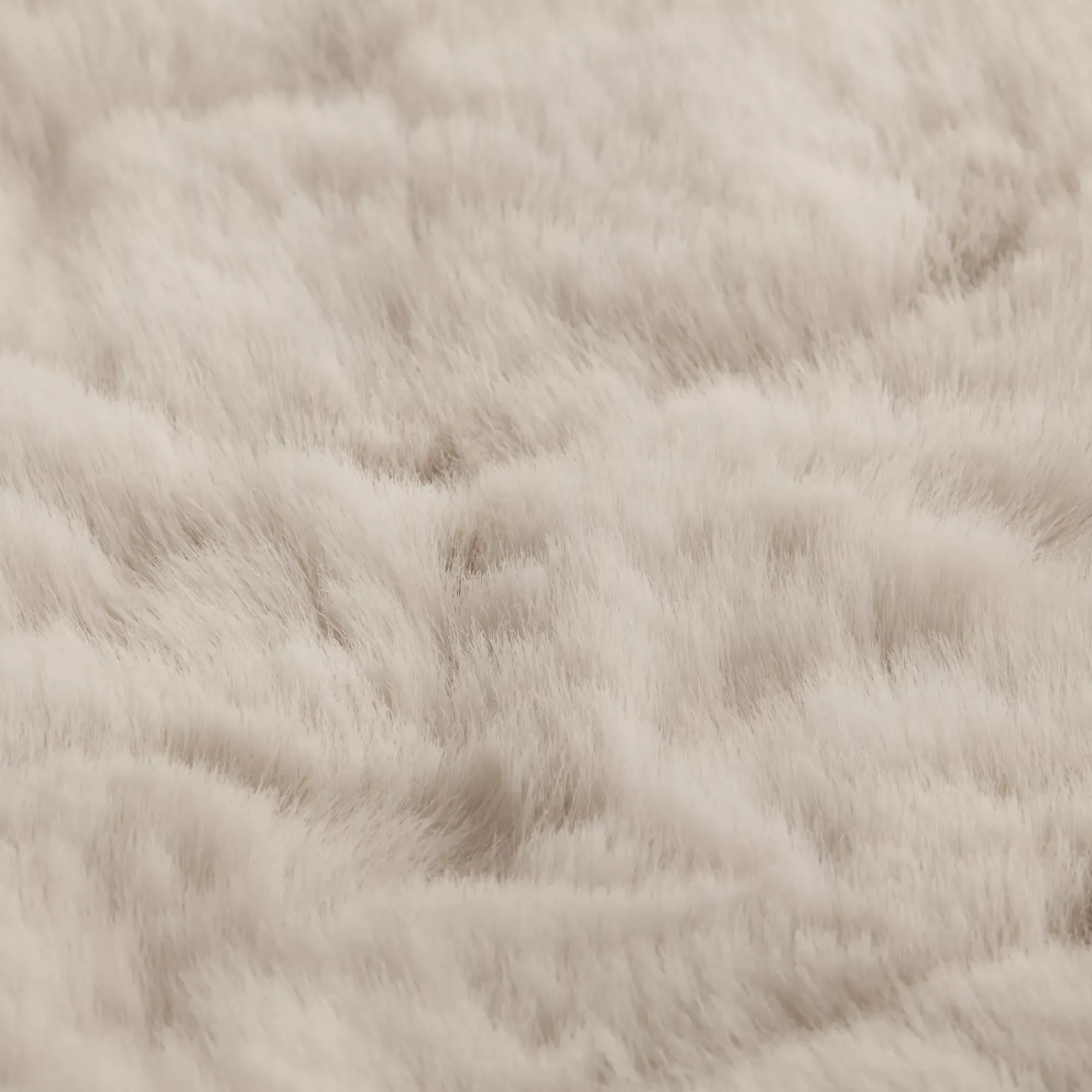 Discount Bouclair Oatmeal Sheep Faux Fur Throw