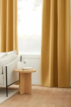 Clearance Bouclair Ochre Dion Blackout Curtain