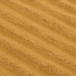 New Bouclair Ochre Ribbed Bath Towel