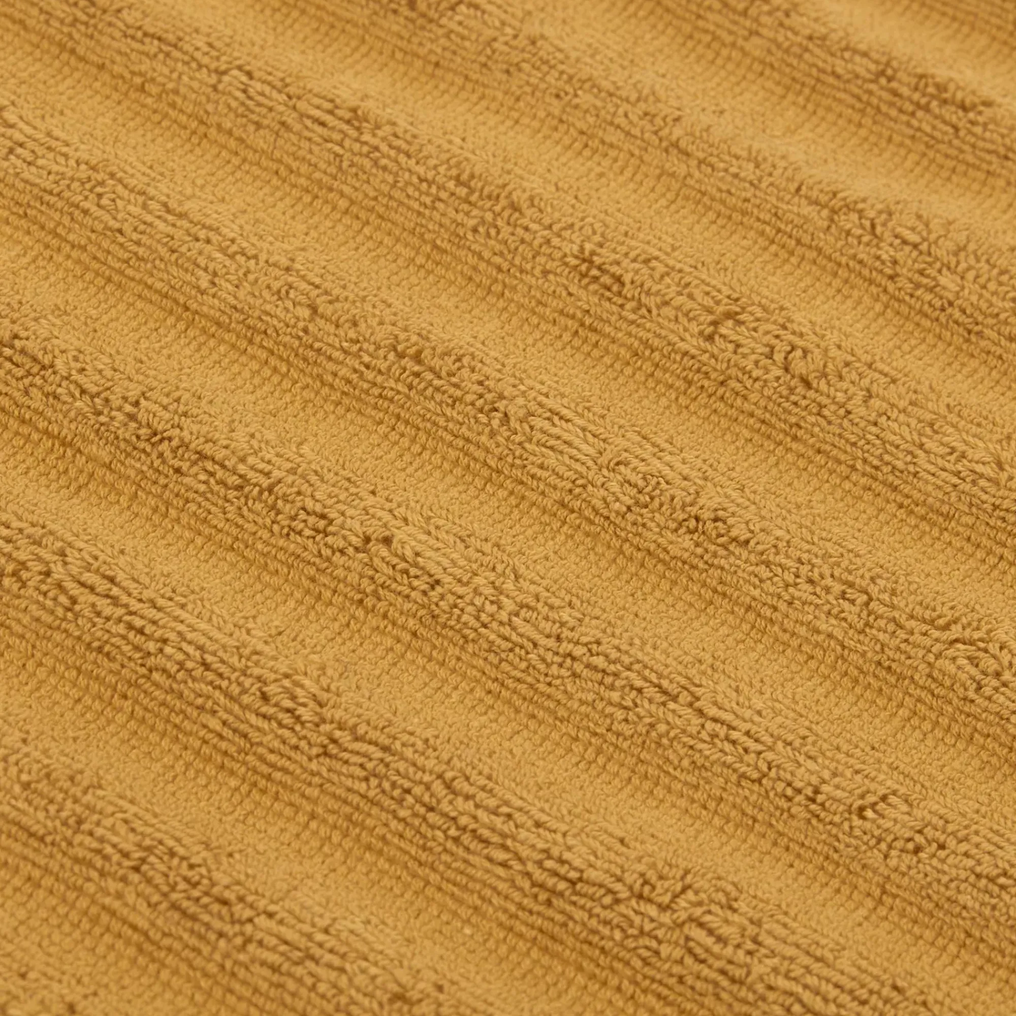 New Bouclair Ochre Ribbed Bath Towel