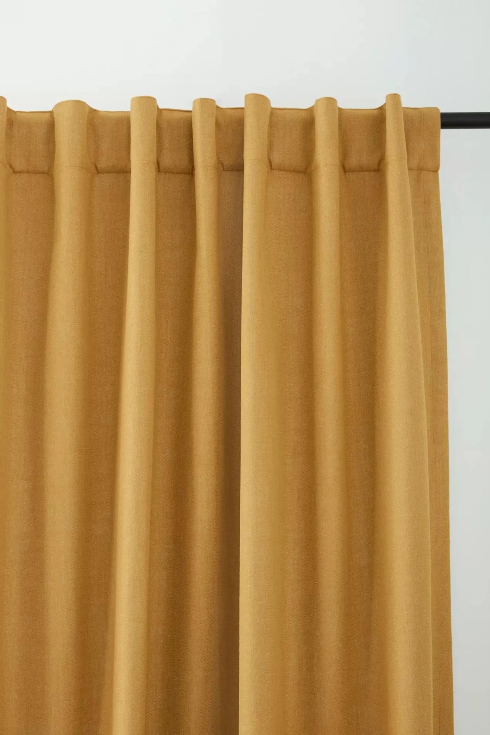 New Bouclair Ochre Taha Rod Pocket Back Tab Blackout Curtain
