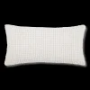Bouclair Off White Basc Chenille Decorative Lumbar Pillow