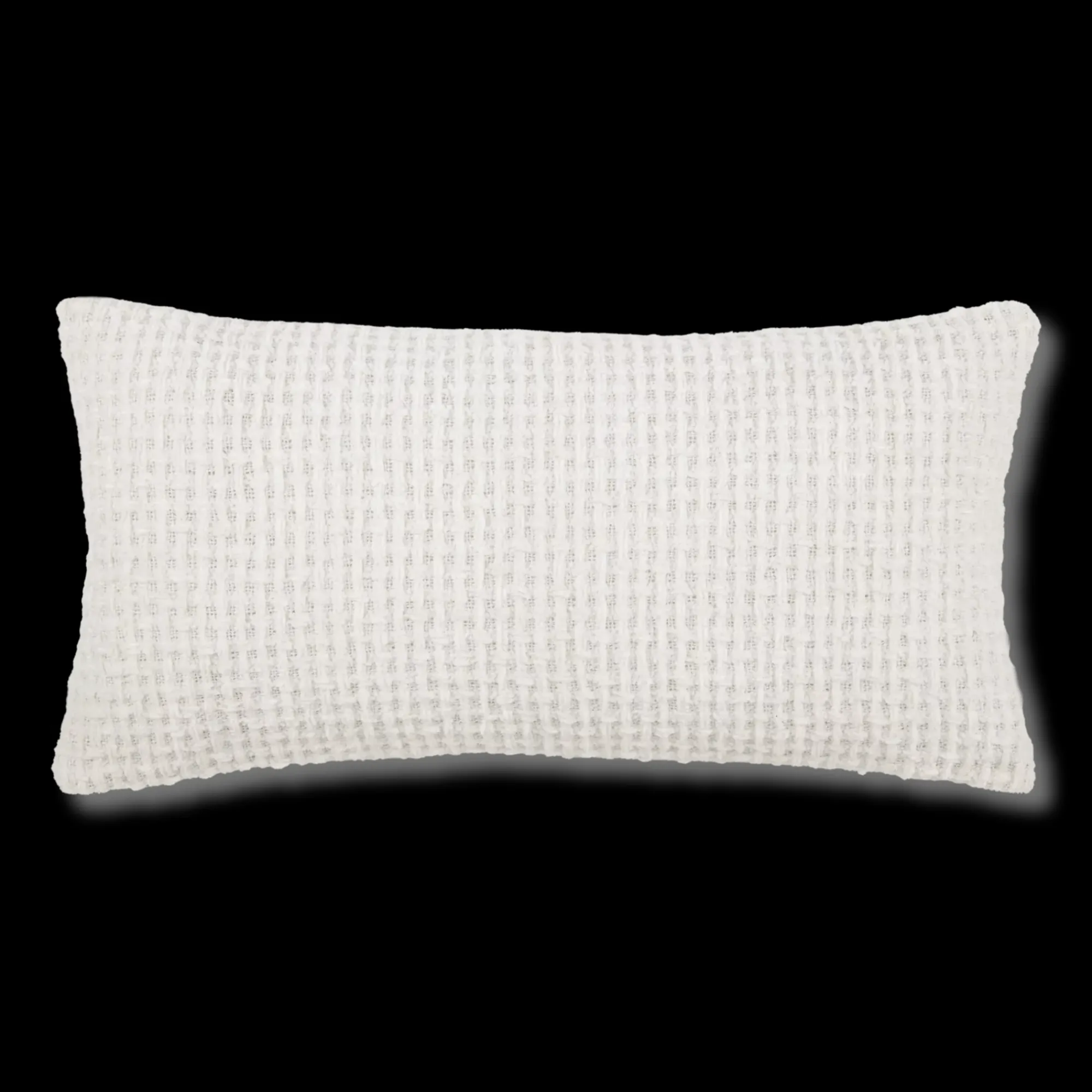 Bouclair Off White Basc Chenille Decorative Lumbar Pillow