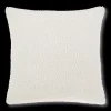 Outlet Bouclair Off White Doodle Boucle Decorative Throw Pillow