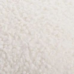 Outlet Bouclair Off White Doodle Boucle Decorative Throw Pillow