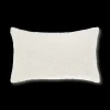 Bouclair Off White Doodle Boucle Lumbar Throw Pillow