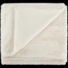 Discount Bouclair Off White Ellyn Faux Fur Throw