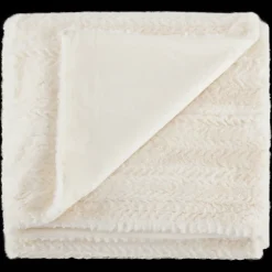 Discount Bouclair Off White Ellyn Faux Fur Throw