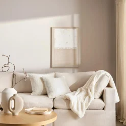 New Bouclair Off White Set of 2 Ellyn Decorative Pillow