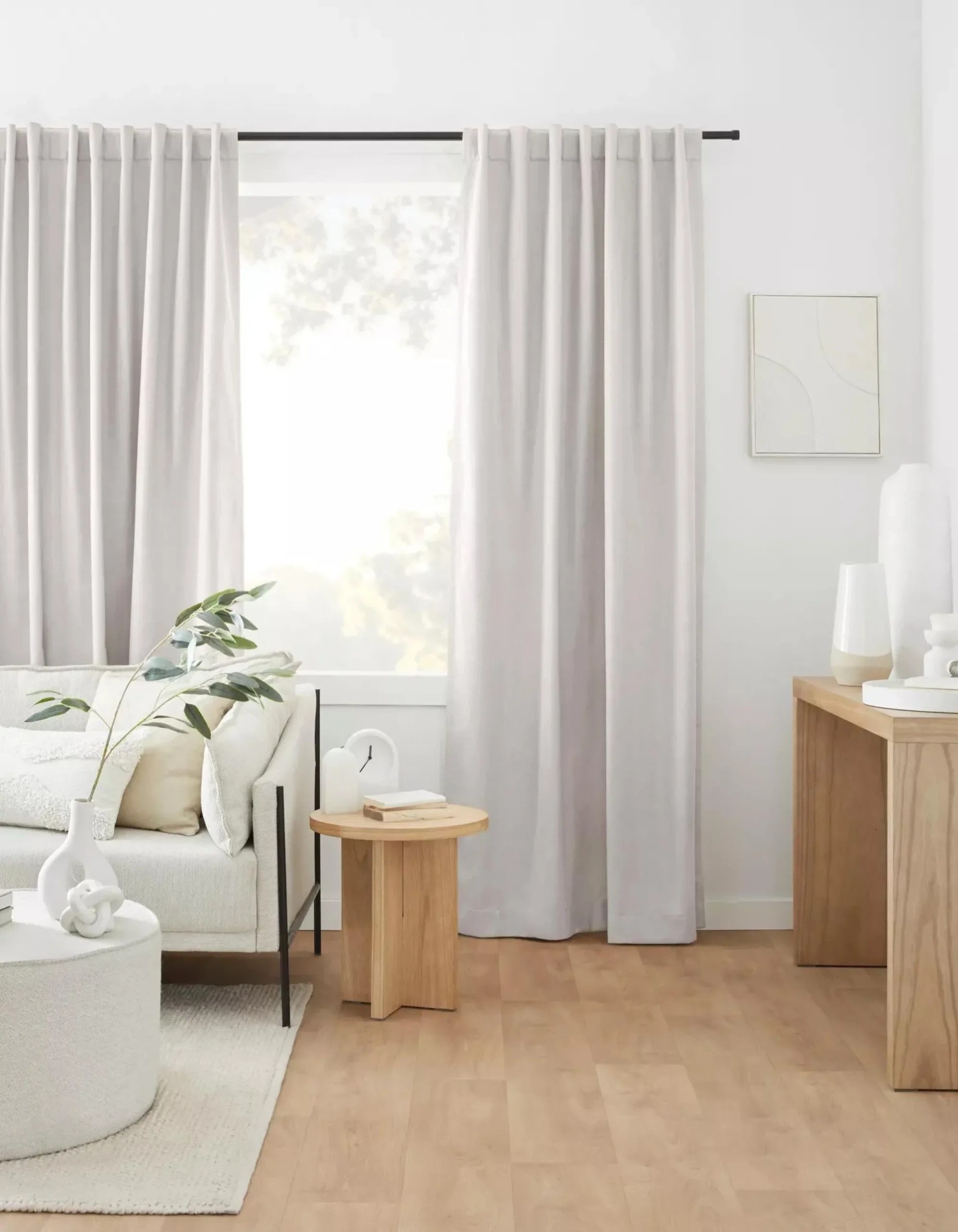 Best Bouclair Off White Taha Rod Pocket Back Tab Blackout Curtain