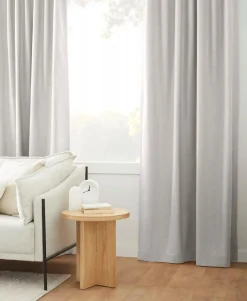 Best Bouclair Off White Taha Rod Pocket Back Tab Blackout Curtain