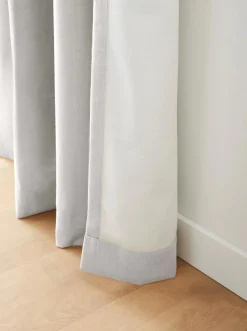 Best Bouclair Off White Taha Rod Pocket Back Tab Blackout Curtain