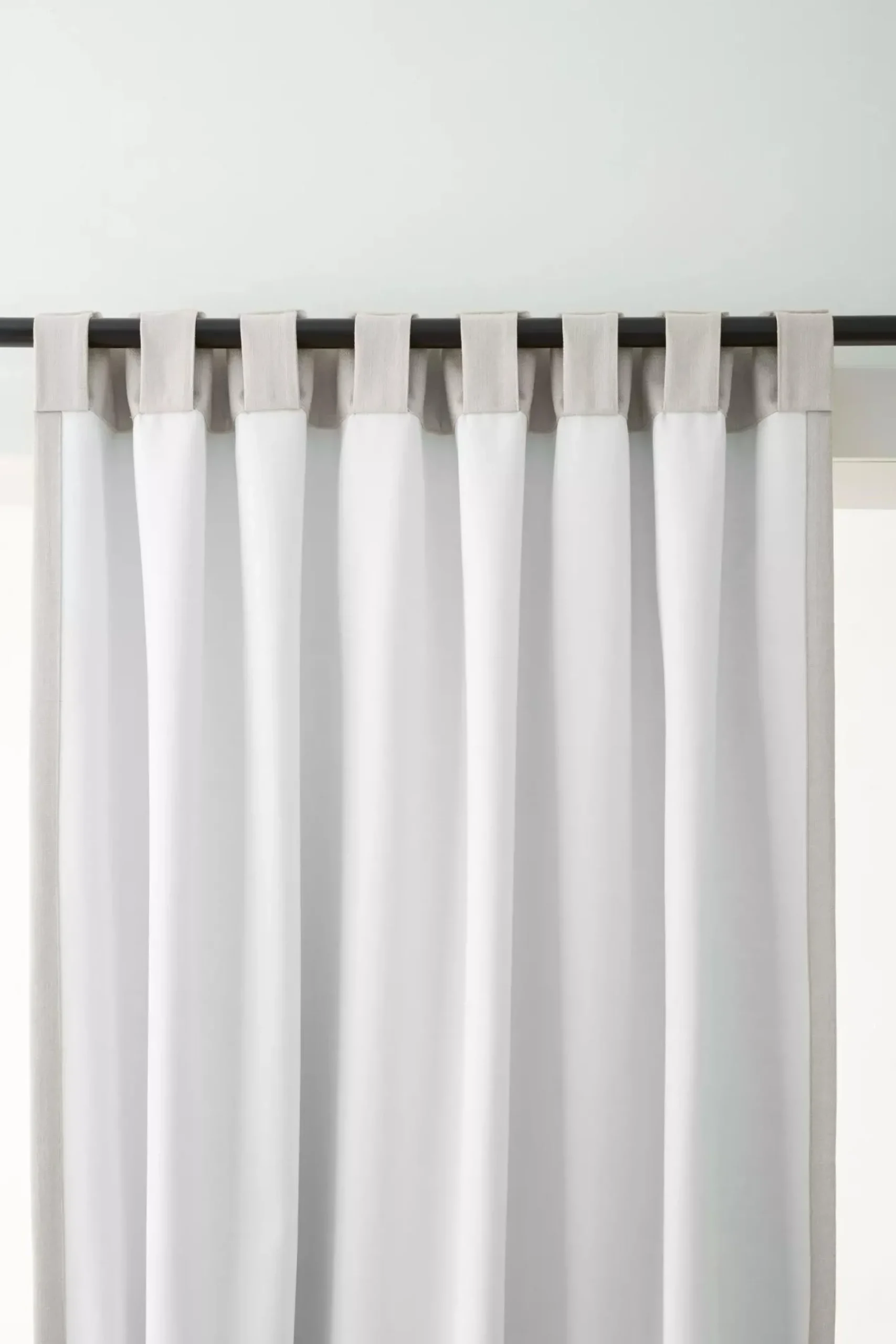 Best Bouclair Off White Taha Rod Pocket Back Tab Blackout Curtain