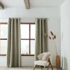 Outlet Bouclair Olive Tajo Panel Curtain