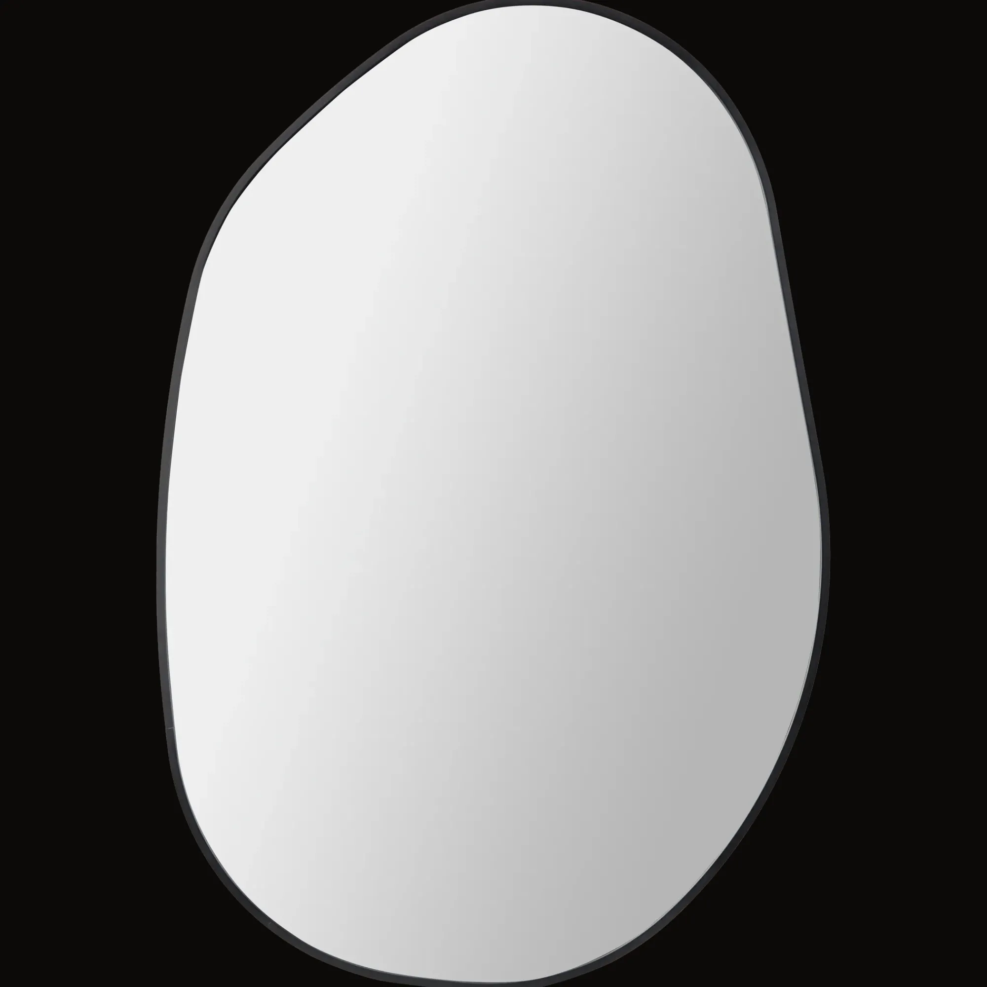 Outlet Bouclair Organic Shaped Black Mirror