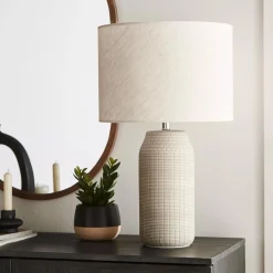 Hot Bouclair Patterned Ceramic Table Lamp