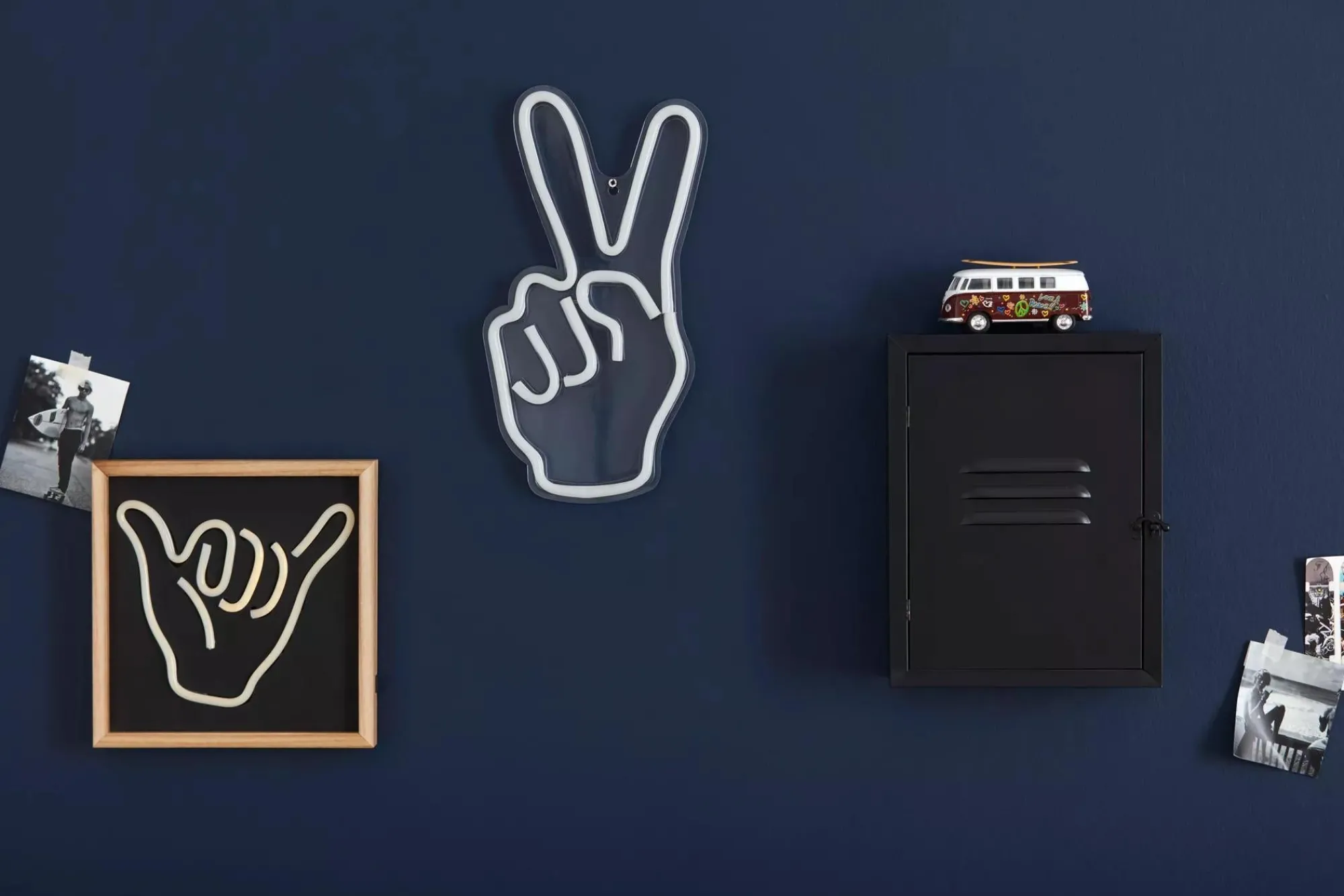 Online Bouclair Peace Sign Neon Light Wall Decor