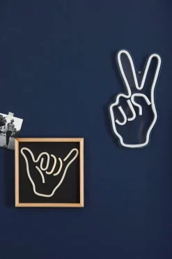 Online Bouclair Peace Sign Neon Light Wall Decor