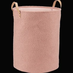 New Bouclair Pink Hamper with Boucle