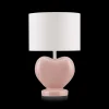 Clearance Bouclair Pink Heart Shaped Table Lamp