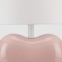 Clearance Bouclair Pink Heart Shaped Table Lamp