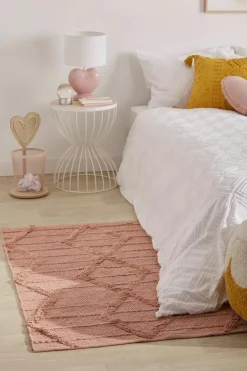 Clearance Bouclair Pink Heart Shaped Table Lamp