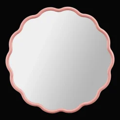 Online Bouclair Pink Scalloped Mirror