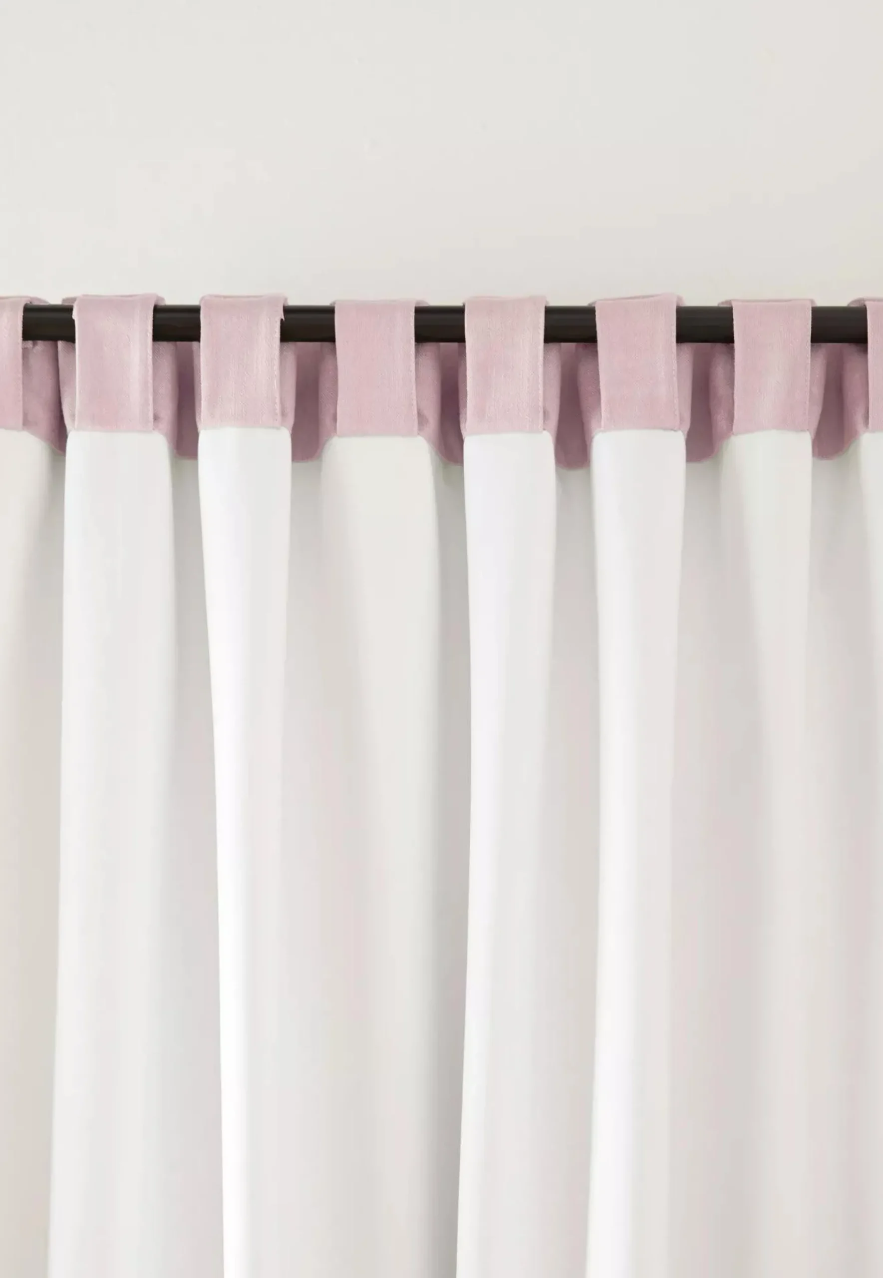Sale Bouclair Pink Taha Rod Pocket Back Tab Blackout Curtain