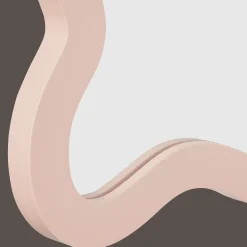 Bouclair Pink Wavy Mirror