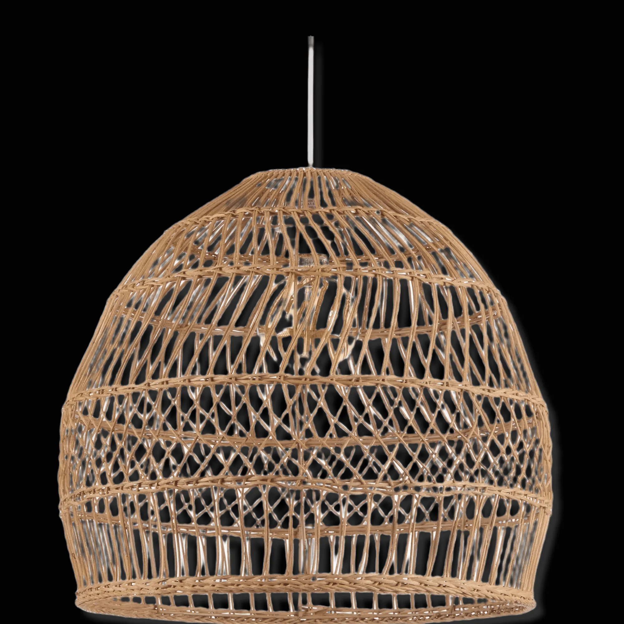 Online Bouclair Rattan Natural Ceiling Lamp